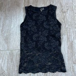 I.N.C. BLACK LACE TANK TOP SZ S